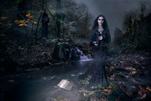 Load image into Gallery viewer, Fine art photography "My Sister Left The Book Behind" (My Dark Sister series)