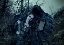 Load image into Gallery viewer, Gothic artistic photography. Victorian-gothic art. gothic home decor. Victorian mourning. Fine art prints for sale